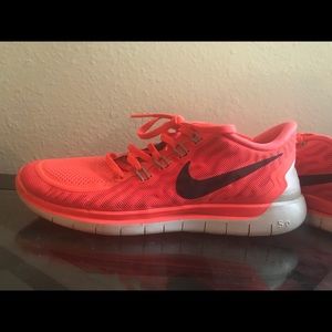 Peach/Orange Nike Free 5.0
